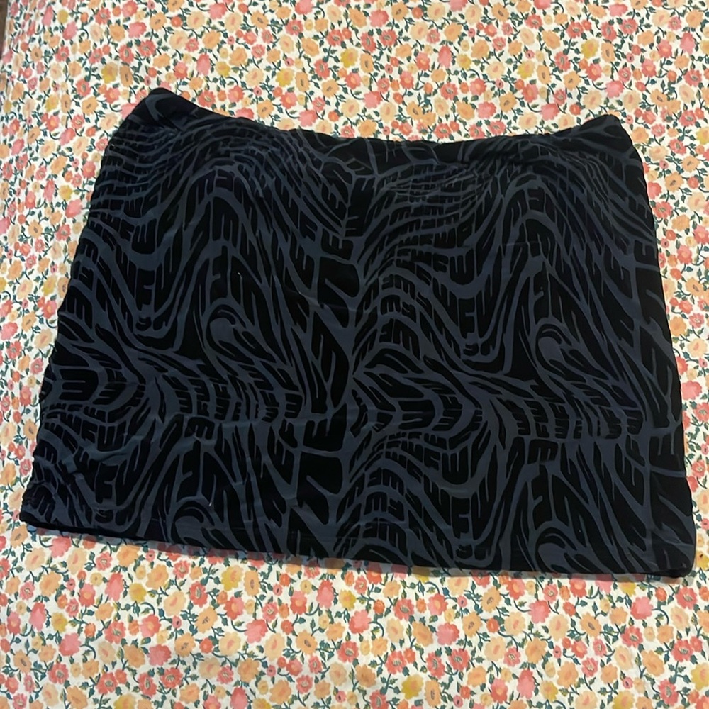 NWT White fox skirt
